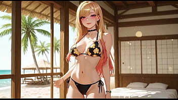 Marin having rought sex on a private beach ai generated