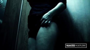 Big titty secretary is a baddie milf that masturbates in her work elevator