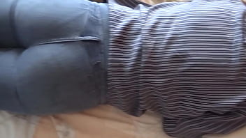 Stepson masturbates with my ass jeans up and jeans down he wants to fuck me