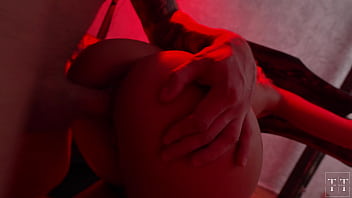 The whore submissively accepts her punishment