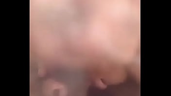 Dumb slut slurps cock