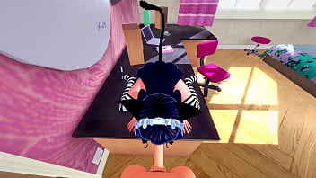 Cyan hijirikawa gets fucked hard in all her holes pov hentai