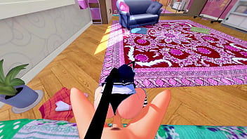 Cyan hijirikawa gets fucked hard in all her holes pov hentai