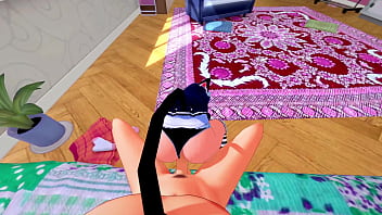 Cyan hijirikawa gets fucked hard in all her holes pov hentai