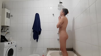 Woman taking a shower is recorded by her husband's camera