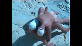 Amateur Tan Milf Fucking On The Rocks thumbnail