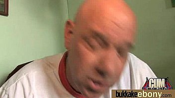 Busty black babe bubble bath group cocksuck 5