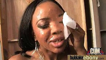 Hot Ebony Bukkake Gangbang 30 thumbnail