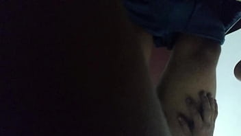 Sucking and fucking hard riding with my lover in the basement while cuckold was at living room