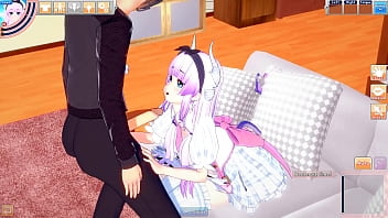 Cutie dragon girl kanna services lucky cock