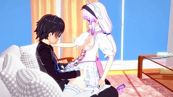 Cutie dragon girl kanna services lucky cock