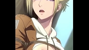 Annie leonhart es follada en un tronco