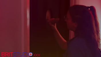 Nurse greene sucks anonymous cock at the gloryhole