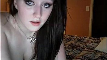 Tattooed brunette with bouncing boobs fucking on webcam cumshot swallowed