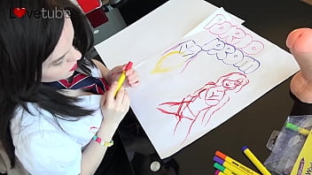 British teen draws nudes