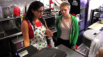 Lesbian love between penny barber and alani pi two sluts with small natural breasts play with their wet pussies