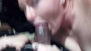 Feeding my little white slut