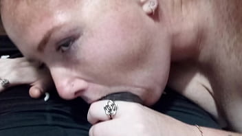 Feeding my little white slut