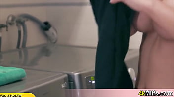 Washing clothes with my nympho stepmother