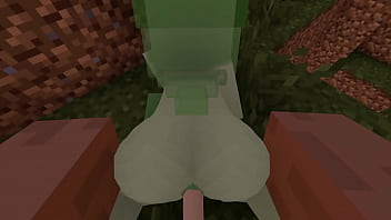 Трахнул девушку слайм во все щели