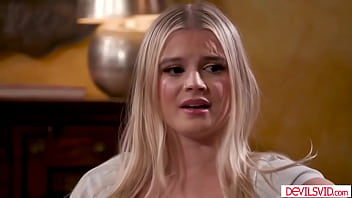 Sky wonderland is flirting with her stepdad seth she wants to give him blowjob seth takes his big cock and lets her suck it before they fuck