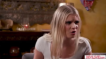 Sky wonderland is flirting with her stepdad seth she wants to give him blowjob seth takes his big cock and lets her suck it before they fuck