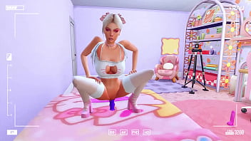 Perverted stepdaughter checks deep throat in front of the camera for her stepfather sims me hentai animation