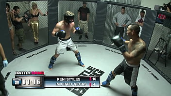 Fucking in a mma ring