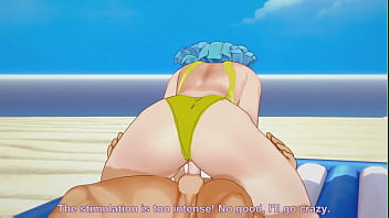 Maron giving her beautiful ass by the sea