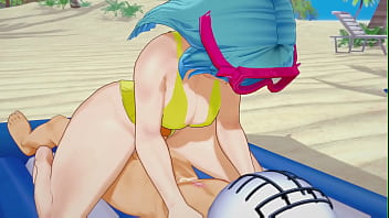 Maron giving her beautiful ass by the sea