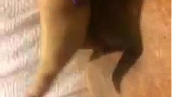 Girl plays with herself