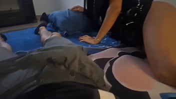 My stepsister and i watch a movie when we are alone at home she ends up with my cock in her mouth