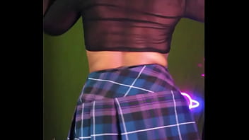 He's busy gaming so why not hang out with you for a bit and try out my new skirt i'm wearing it to an alt fest