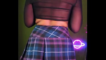 He's busy gaming so why not hang out with you for a bit and try out my new skirt i'm wearing it to an alt fest