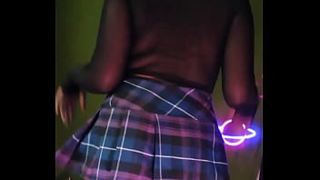 He's busy gaming so why not hang out with you for a bit and try out my new skirt i'm wearing it to an alt fest