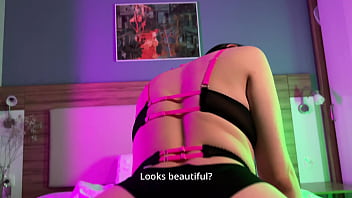 Cock instead of a photo in neon full in sheer