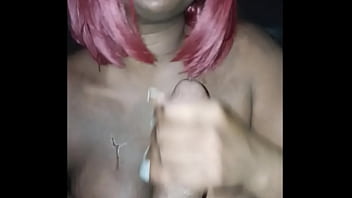 Darkchocolatebarbie sucks big dick and gets facial with a great city view