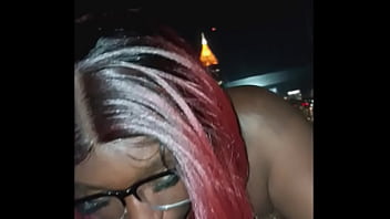 Darkchocolatebarbie sucks big dick and gets facial with a great city view Darkchocolatebarbie sucks big dick and gets facial with a great city view