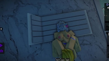 Muscle man bangs a slut so hard