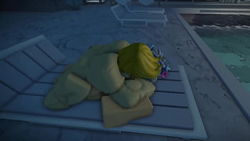 Muscle man bangs a slut so hard