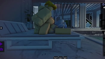 Muscle man bangs a slut so hard