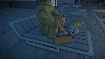 Muscle man bangs a slut so hard