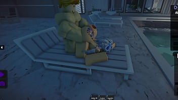 Muscle man bangs a slut so hard