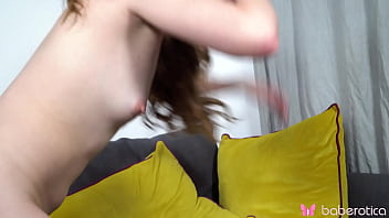 Solo brunette emma fantazy moans rubbing her wet pussy in 4k