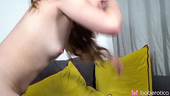 Solo brunette emma fantazy moans rubbing her wet pussy in 4k