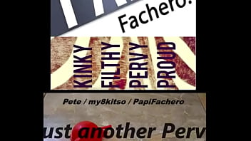 Pervy papifachero loves tying up his cum tanks he loves this ball spreader i love the feeling of my heavy cum tanks swi