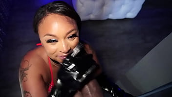 Porsha carrera luvs gagging on cock