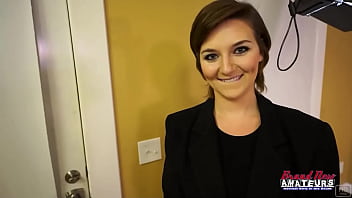 Charming cutie kylie gives a bj and gets pounded to swallow a cum treat