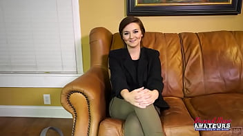 Charming cutie kylie gives a bj and gets pounded to swallow a cum treat