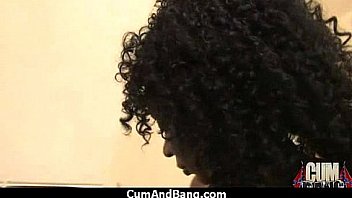 Cum slut introduced to bukkake 3